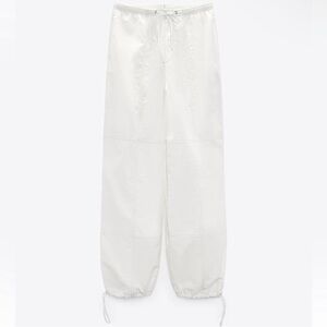 ZARA Parachute Drawstring Pants